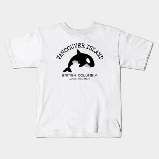 Vancouver Island,  British Columbia Orca Kids T-Shirt